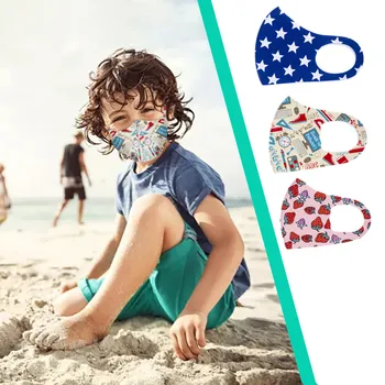 

Children Unisex Mouth Mask Cycling Breathable Printed Washable Reusable Protective Face Mask Windproof Anti-ultraviolet Masks