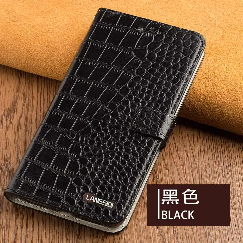 Чехол-книжка из натуральной кожи для Apple iphone 11 11 pro max 7 plus X XS XSMax XR 6 8 5 6s, чехол для телефона с отделением для карт - Цвет: BLACK K1