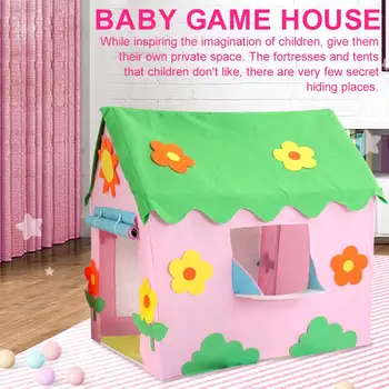 

Kid Play Tent Toy Portable Foldable Indoor Outdoor Simulation House Tent Gifts Toys Children Tent Birthday Christmas Gift