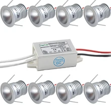 1 Вт 25 мм DC 12 В светодиодный мини-прожектор для выставочная витрина ювелирное точечное освещение IP65 освещение для шкафа-буфета