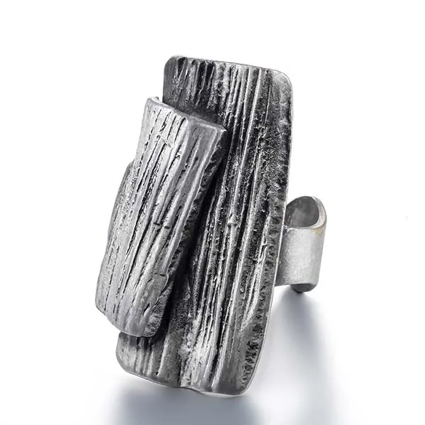 Silver Модные аксессуары Готическая любовь бижутерия волна вечность обещание женские ювелирные изделия подарки на год кольцо для женщин - Цвет основного камня: Silver