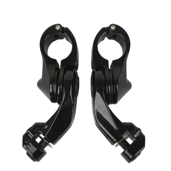 

1 Pair of Aluminum Alloy Short Angle Adjustable Road Nail Fixing Kit Motorcycle Refitting Accessories Motorcycle Pedal Short Foo