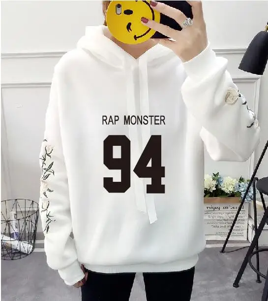 8 Новинка; kpop; модные толстовки jimin jung kook с капюшоном в готическом стиле Харадзюку; сезон осень-зима - Цвет: 8