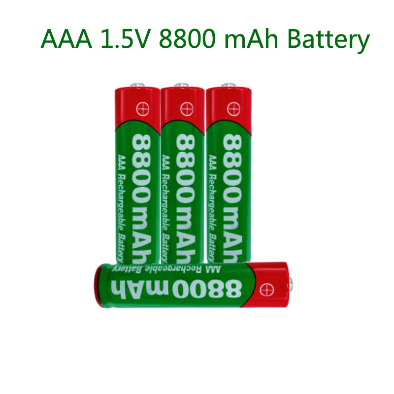 2021New1.5V AAA rechargeable battery 8800mAh 1.5V New Alkaline Rechargeable for led light toy MP3 Free shipping | Электроника