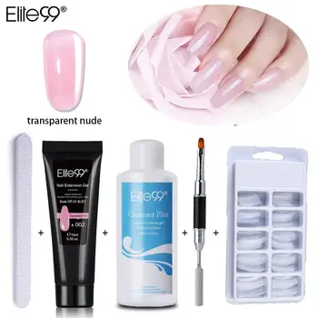 

Elite99 15ml Extention Nail Gel Kits Clear Camouflage Color Nail Tip Crystal UV Gel Nail Art Quick Nail Extension Gel