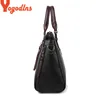 Yogodlns Vintage Leather Women's HandBags Ladies Messenger Bags Totes Tassel Designer Crossbody Shoulder Bag Boston Hand Bags ► Photo 3/6