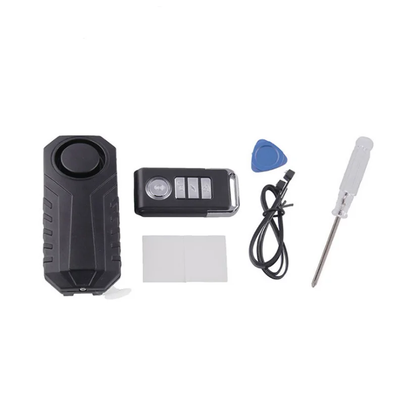 

Wireless Anti-Theft 113dB Vibration Motorcycle Bicycle Waterproof Security Bike Alarm With Remote Security Alert