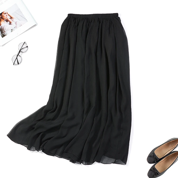 silk maxi skirt