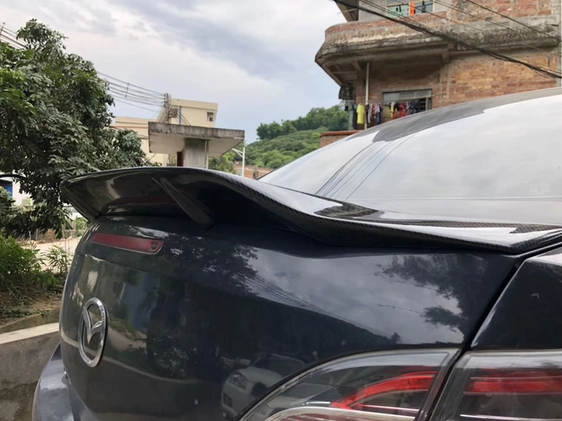 Для Mazda 6 2003-2011 украшение автомобиля спойлер Высокое качество углеродного волокна хвост R Стиль