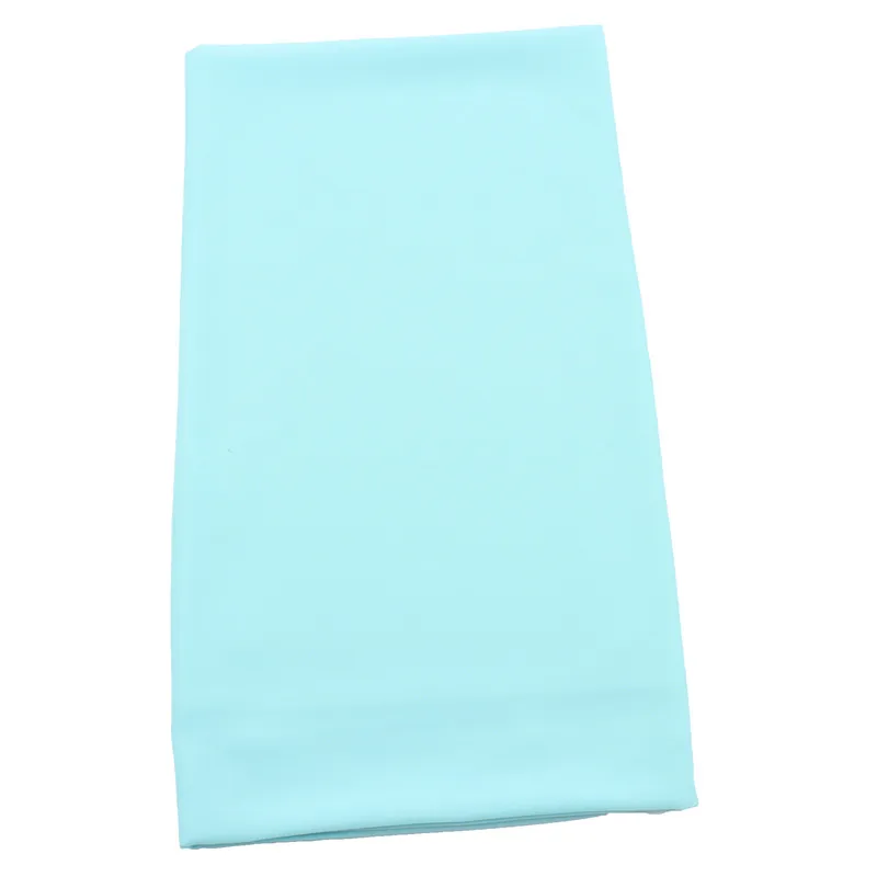 Light Blue Мусульманские женщины Девушки пузырь шифон хиджаб Малайзия дизайн мгновенный простой две петли шарф шали два лица шарфы оптом - Цвет: Light Blue