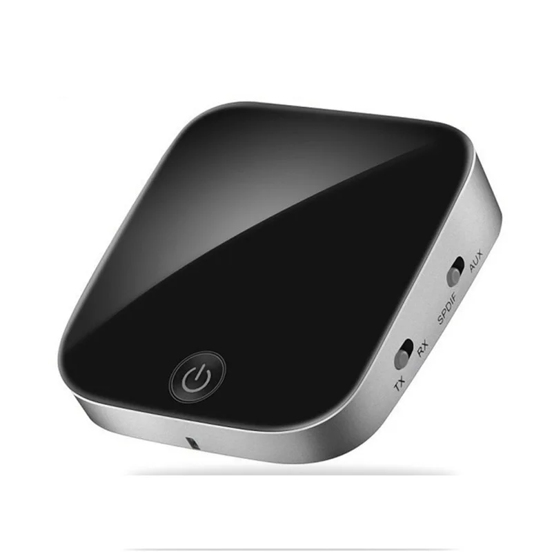 Черный Bluetooth 5,0 передатчик приемник CSR адаптер APTX беспроводной tereo аудио адаптер 3,5 мм AUX USB разъем/SPDIF для ТВ ПК автомобильный динамик - Цвет: Черный