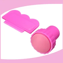 Nail art Bild Stanzen Werkzeug 1 Stamper + 1 Schaber für Nail art Dekoration(China)