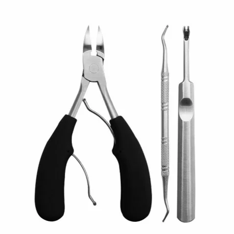 3Pcs Кусачки для ногтей Ножницы для ногтей из нержавеющей стали ножницы для ногтей - Цвет: 3Pcs