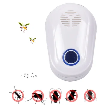 

UK/EU/US Plug Electronic Mosquito Repellent Indoor Cockroach Mosquito Insect Killer Rodent Contro Ultrasonic Pest Repeller