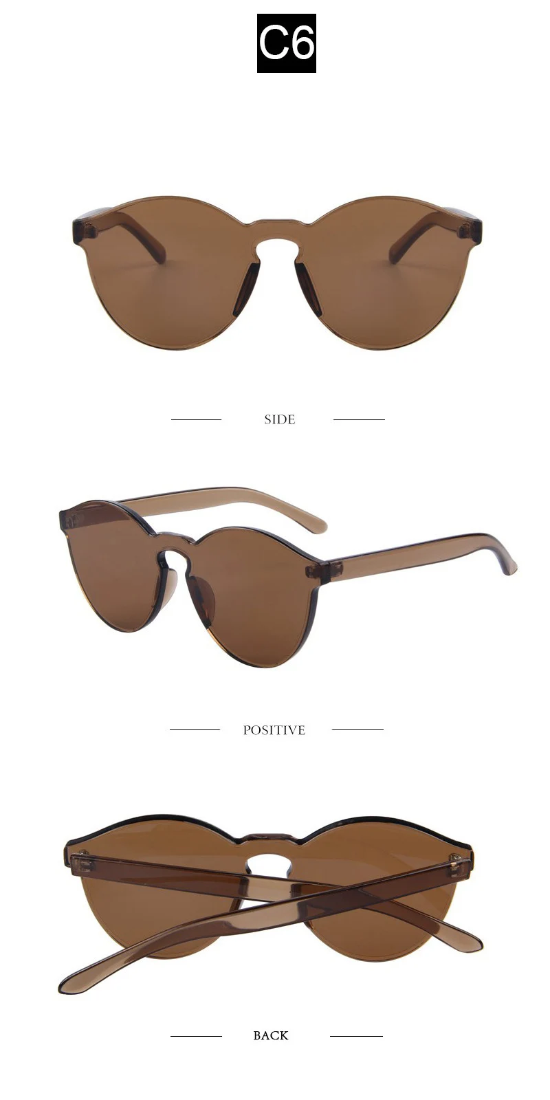 Fashion Driver Goggles Men Women glasses night vision glasses for car Sunglasses Siamese lenses Jelly Color UV Protection