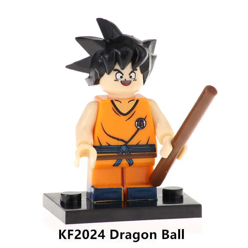 20 шт. фигурки Dragon Ball Z Krillin Black Goku Rose Vegeta строительные блоки коллекция деталек Подарочные игрушки Модель Дети KF577 - Цвет: KF2024 20Pcs No Box