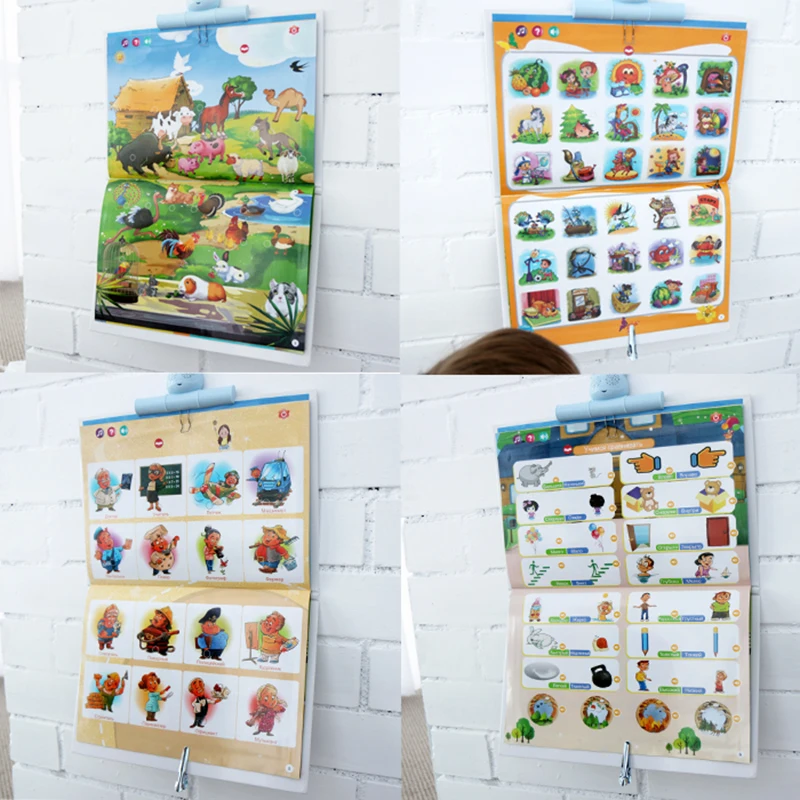 Russian Language Reading E-book Toys for Children Learning Interactive Reading Voice Book Kids Study Early Educational Gift 6