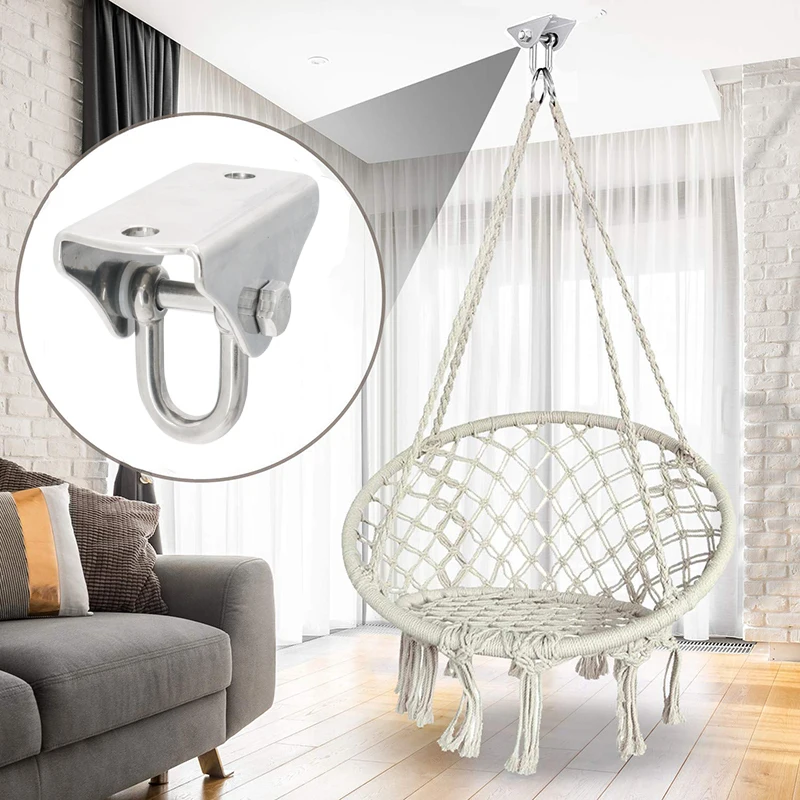 Xingsky Crochet De Plafond, Inoxydable Crochets de Suspension, Capacité de  400 kg Hamac Crochets Kit Inoxydable Crochets de Suspension, pour Sac de  Frappe, Sling Trainer, Balançoire, Siège : : Jardin