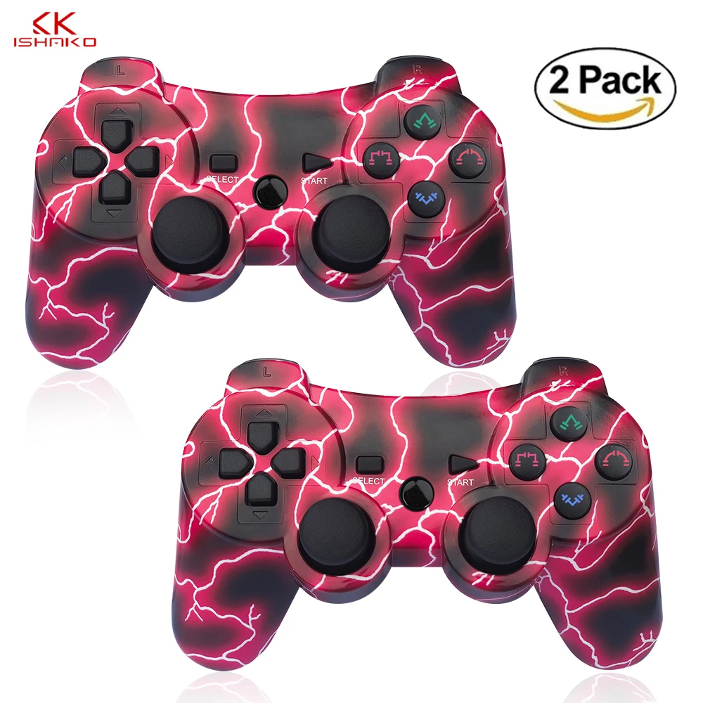 

K ISHAKO for PS3 game controller wireless for Playstation3 Remot Ligthning Red For PS3 Console Gamepads Factory Wholesale price