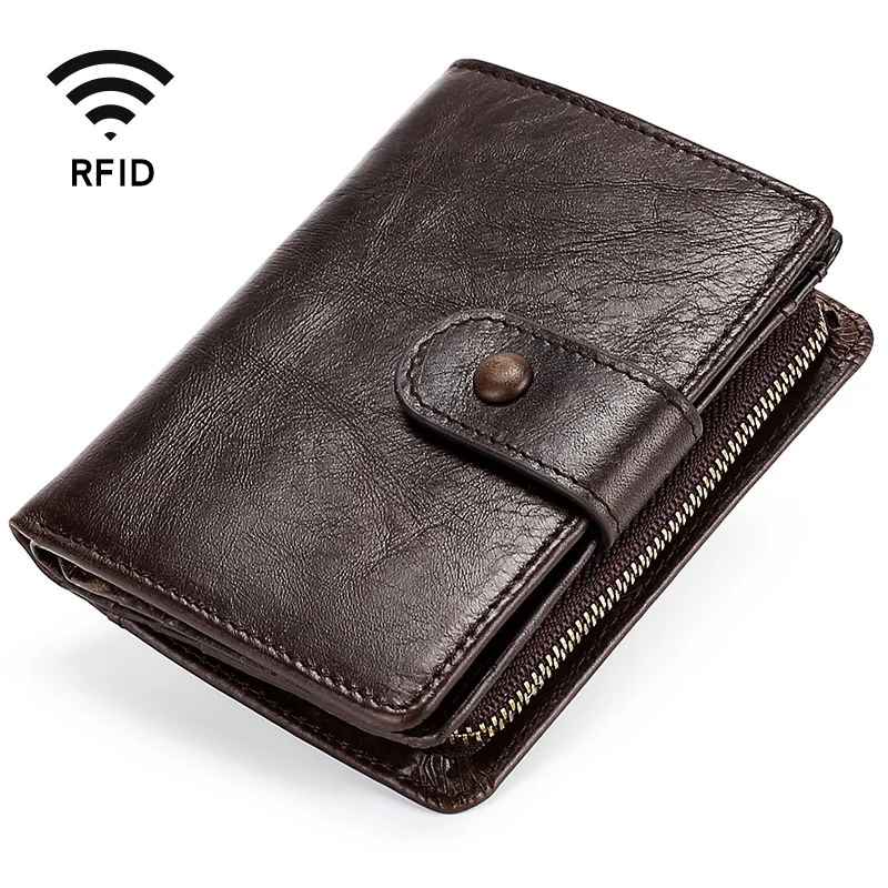 Горячая Распродажа Винтажный Мужской кошелек RFID мужской с карманом для монет