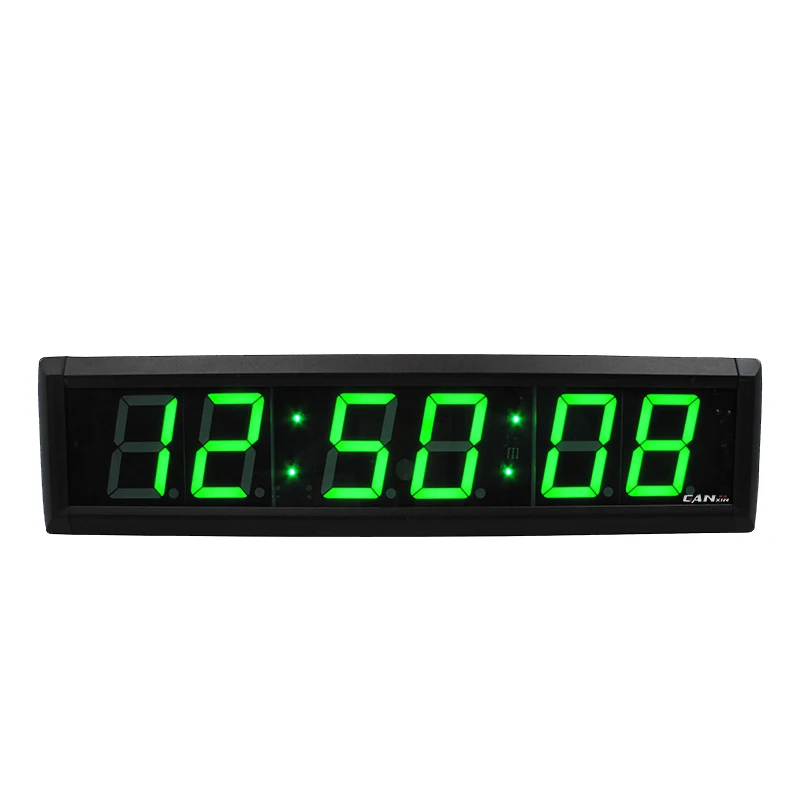 2.3 inches 6 digits Led Clock Timer Gym Multi Functional Reloj Digital