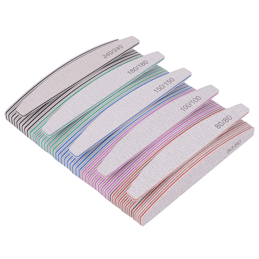 Professional Nail File 100/180 Sandpaper (5/10Pcs)