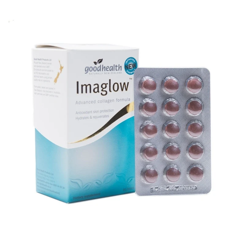 Хорошая здоровая Imaglow усовершенствованная формула коллагена плюс био-Морская добавка для питания 60 таб антиоксидант для молодой кожи