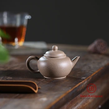 

Yixing Zisha Teapot Purple Clay Teapots Handmade Shuiping 110cc
