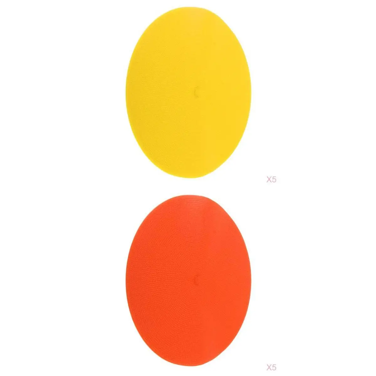 10 шт. точечные маркеры плоские конусы Футбол Баскетбол спортивный класс сидячие круги противоскользящие ориентиры оранжевый и желтый