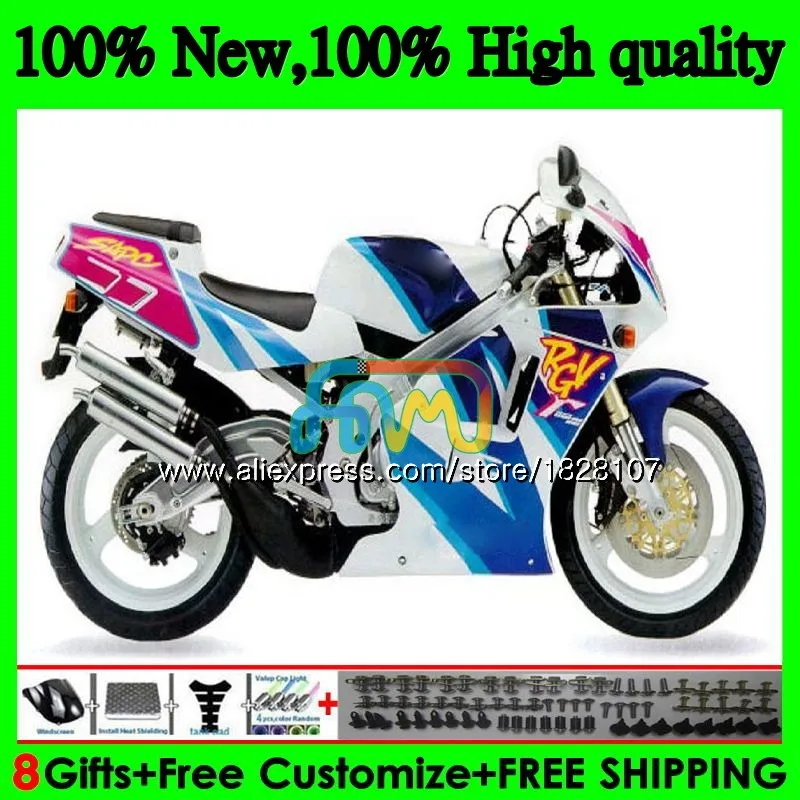 Корпус для SUZUKI RGV250 SAPC голубого цвета, с бесплатной доставкой новая VJ22 92 93 94 95 96 66BS. 85 RGV-250 VJ21 всю 22 RGV 250 1992 1993 1994 1995 1996 обтекатель