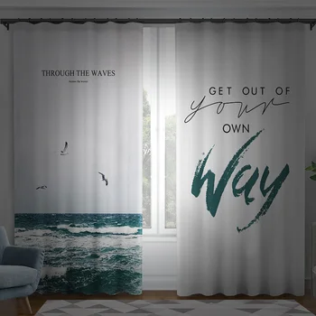 

Modern Window Curtains For Living Room Bedroom Kitchen Blackout Curtain Finished Blinds cortinas para la sala тюль для гостинной