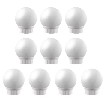 

10PCS LED Mirror Fill Light Novel Makeup Mirror Fill Light Make-up Lighting Lamp Makeup Lamp Fill Light for Women (White)