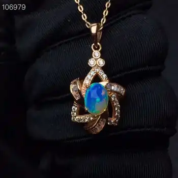 

100% NATURAL ETHIOPIAN WELO FIRE OPAL CABOCHON Pendant 925 silver