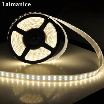 

5M/Lot Double row LED Strip light 120Leds/M SMD 5050 Flexible Led Strip Silicone Tube IP67 Waterproof/IP30 Non-waterproof