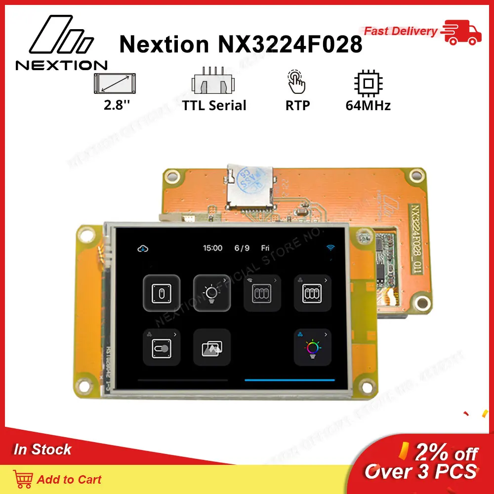 Nextion NX3224F028 2 8 &quotСерия обнаружения HMI резистивный сенсорный дисплей модуль