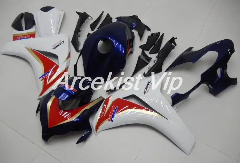 ABS литья под давлением мотоцикл обтекатели комплект Подходит для Honda CBR1000RR 08 09 10 11 2008-2011 набор кузова синий белый