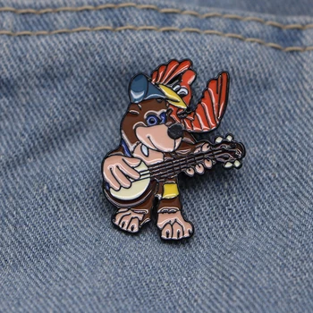 

20pcs/lot Banjo Kazooie Enamel Pins Video Game Custom Brooches Lapel/Hat Badge Denim Jacket Oil Drop Collar Corsage Badge S161