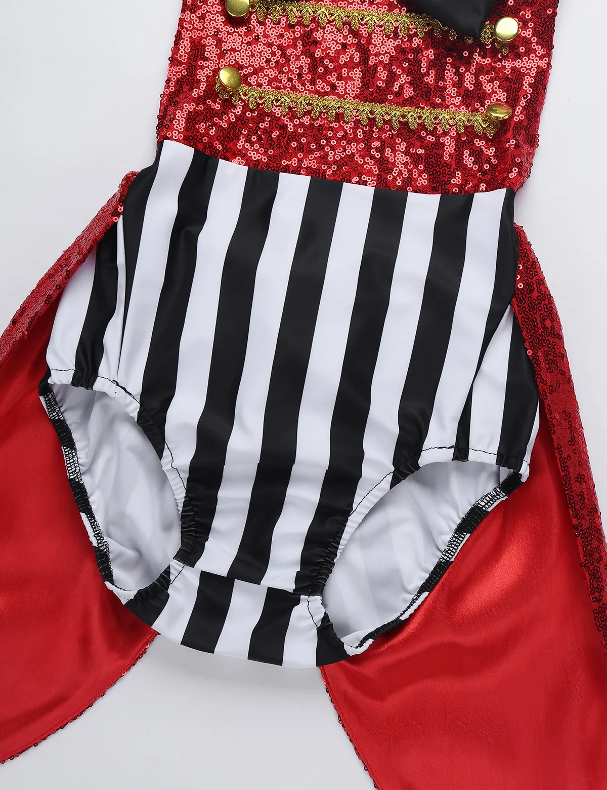 Детский комбинезон для девочек без рукавов с блестками бантом в полоску косплея