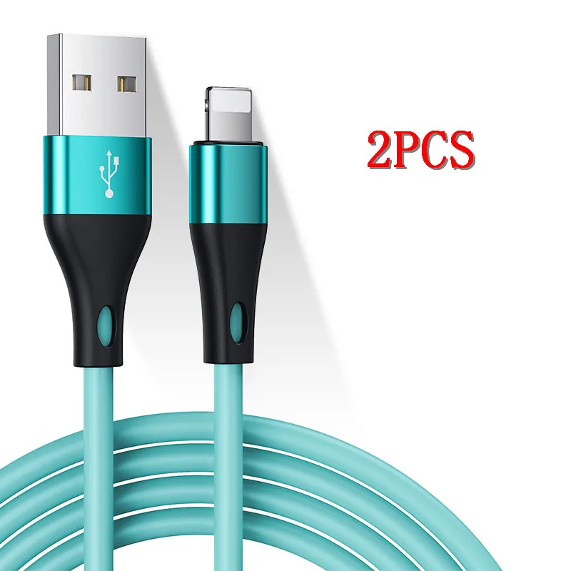2 шт. USB кабель для iPhone 11 Pro Max Xs Xr X 8 7 6 6s 5S Plus iPad кабели для быстрой зарядки кабель для передачи данных для iPhone зарядное устройство - Цвет: 2PCS