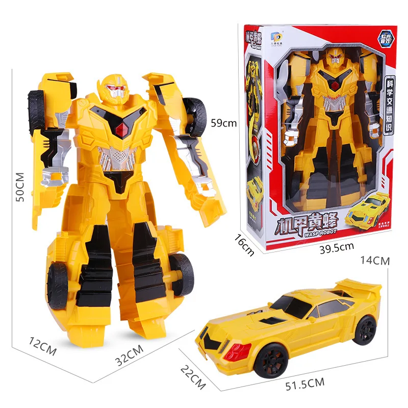 

Manual Transformation Autobots Jingang Wasp Robot Models Toy Large Size Boy Transformer Toy Car