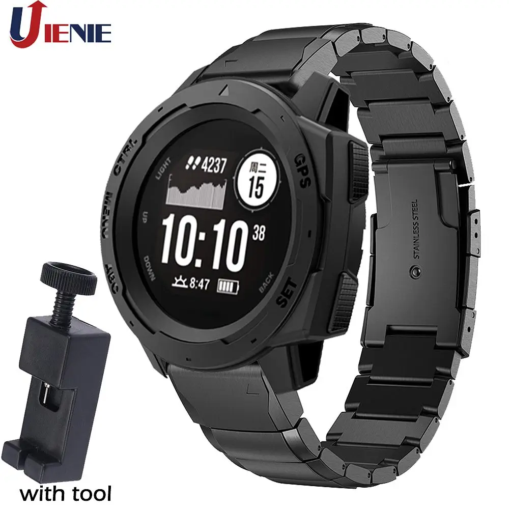 In Acciaio Inox Cinturino Cinturino Bracciale per Garmin Instinct/Approccio  S60/Forerunner 935 945 Intelligente Della Vigilanza Del Wristband  Correa|Smart Accessories| - AliExpress