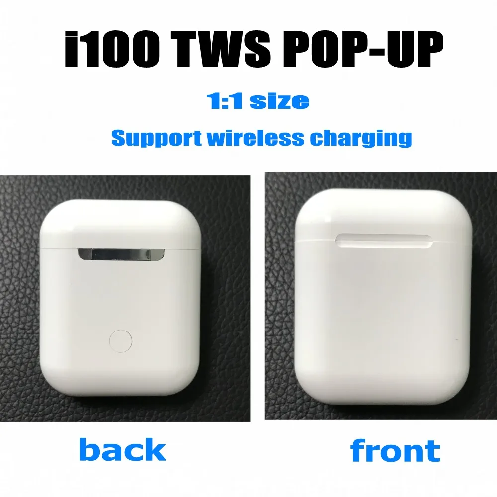 I100 TWS, настоящая 1:1, Bluetooth 5,0, гарнитура, 6D, бас, сенсорное управление, беспроводные наушники, поддержка беспроводной зарядки, PK, I20, I80, I200, TWS