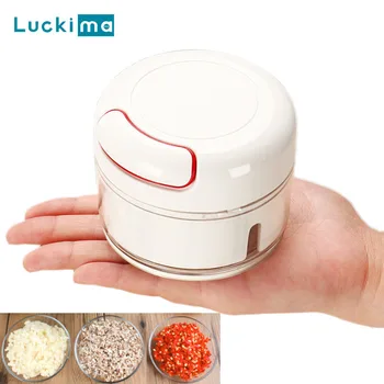

New Portable Manual Food Grinder Vegetable Garlic Chopper Meat Shredder Onion Cutter Slicer Multifunction Kitchen Tool