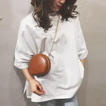 

2020 New cute small round bag shoulder bag messenger bag cosmetic bag multifunctional bag wallet mobile phone bag