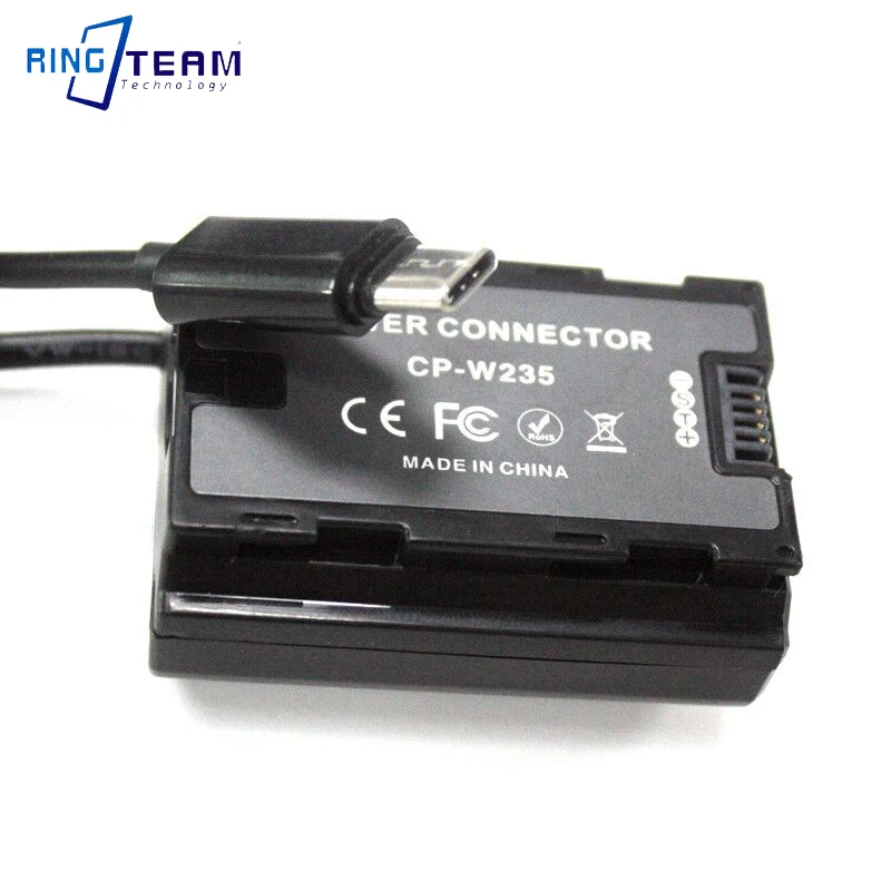

PD Power Adapter to CP-W235 Dummy Battery NP-W235 DC Coupler for Fuji X-T4,XT4 Camera