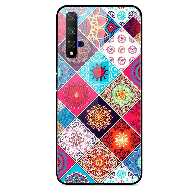 Чехол для huawei Honor 20, Жесткий Чехол из закаленного стекла с принтом, чехол для huawei Honor 20 Pro Lite Honor20 YAL-L21Cover Fundas - Цвет: 16