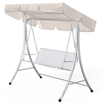 

Three People Outdoor Garden Swing Cover Canopy Replacement Shade Cloth Courtyard Swing Chair Hammock Canopy Swing Chair Awning