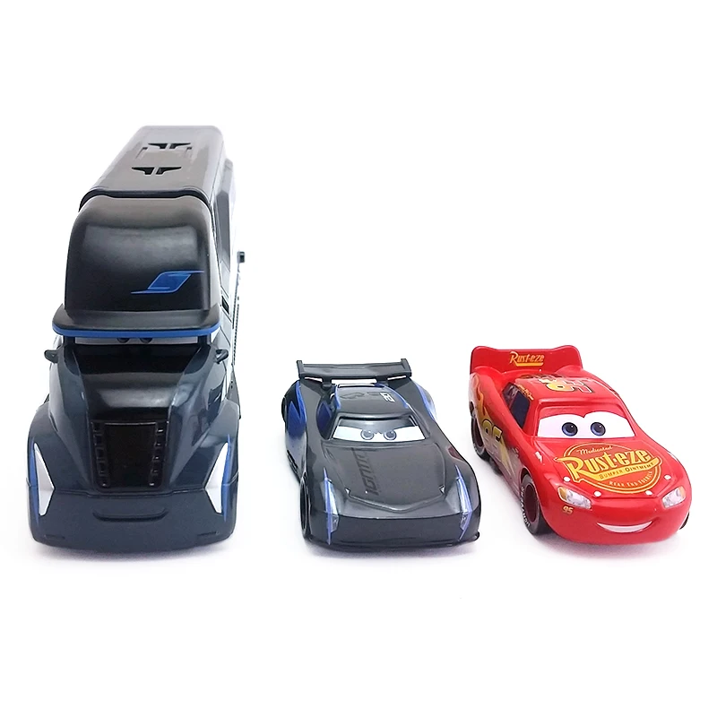 Disney Pixar Cars 3 Jackson Storm& Hauler& McQueen 1:55 Diecast Alloy Toy Car Model Loose New Kids Gift Free Shipping
