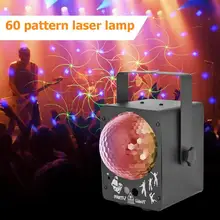Лазерный проектор светодиодный сценический светильник звуковая активированная лампа диско-шар для DJ музыкальный клуб Танцы вечерние светильник ing