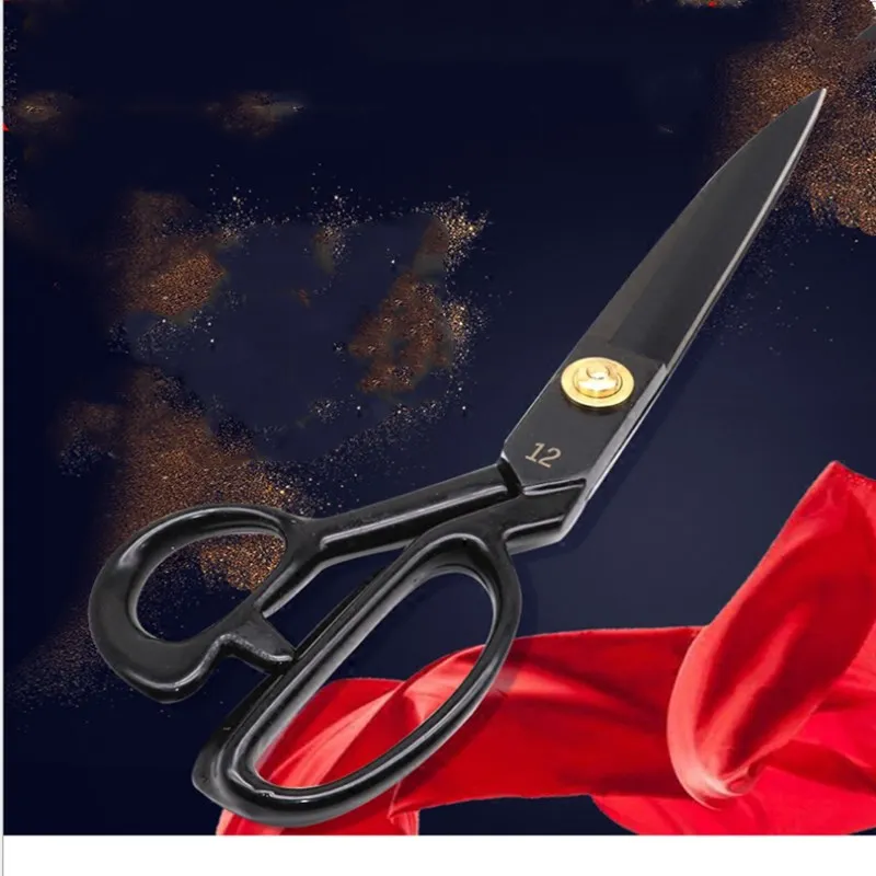 

Manganese Steel Tailor Shear Household Industrial Scissors Clothing Cloth Cut Cloth Sewing Sharp Scissors 8-12 Inches